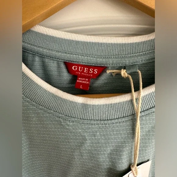 Guess Light Blue Organic Cotton Tee - Picture 4 of 6